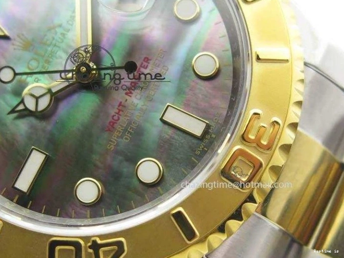 1227 MultiPurpose Yacht-Master 116622 JF Best Edition SS YG Gray MOP Dial On Bracelet A 3863